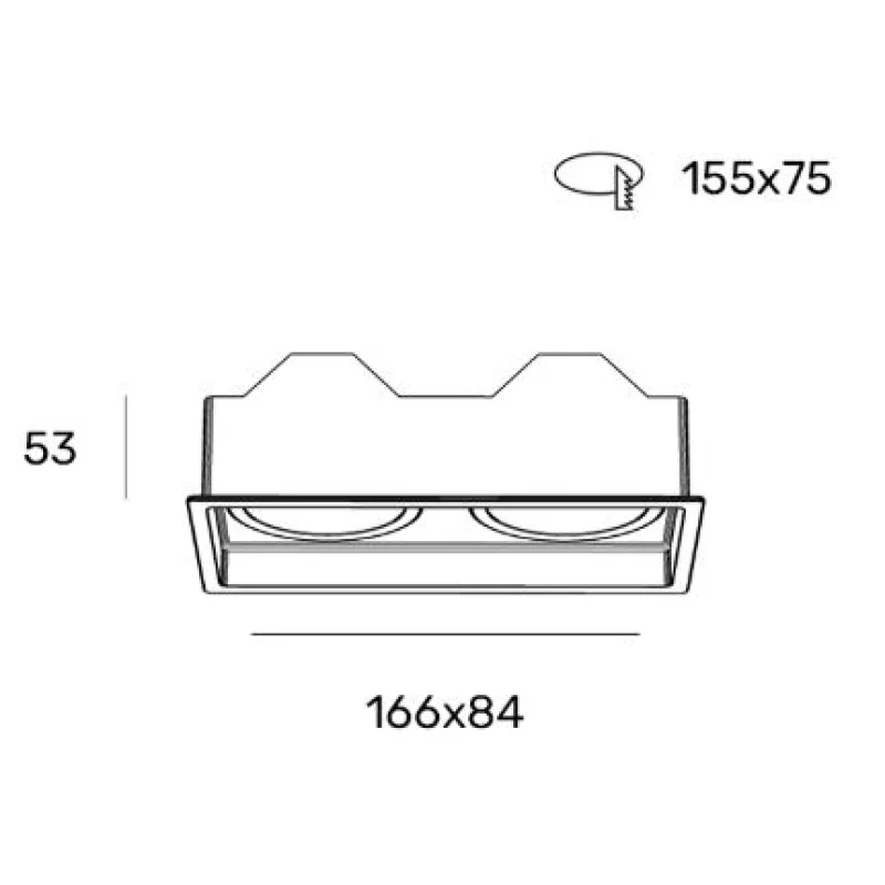 Z03253-14.24.30.WH "PURE 2" Recessed LED spot light 14W WHITE