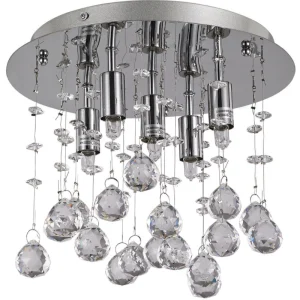 Griestu lampa MOONLIGHT PL5 Chromo