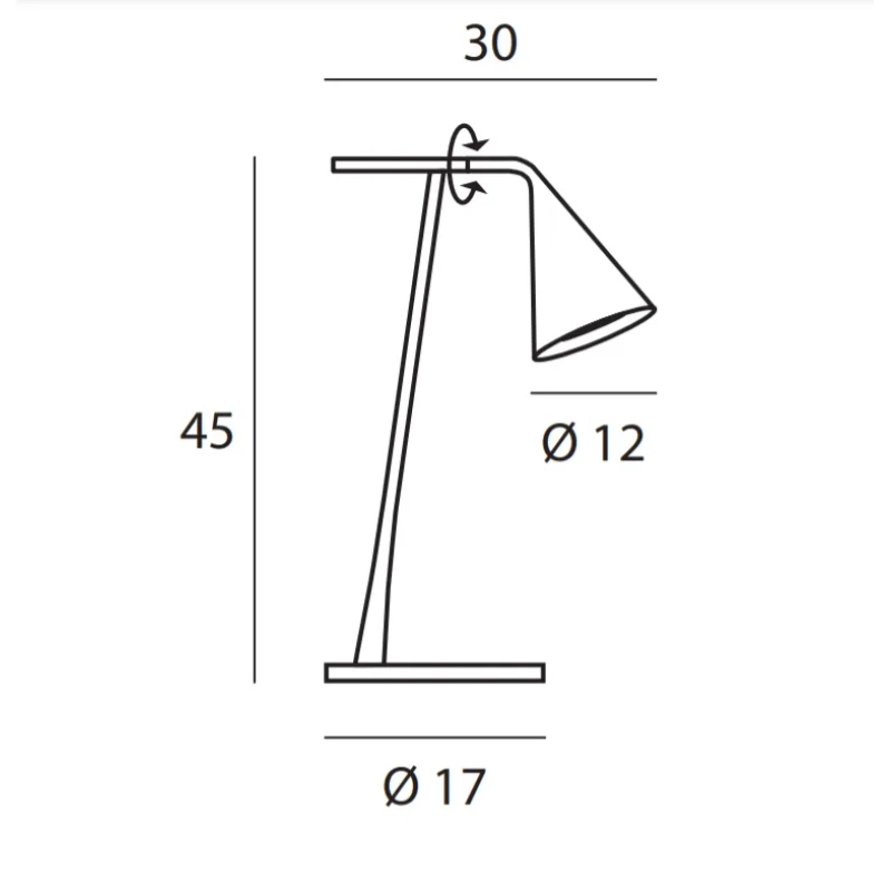 Galda Lampa GORDON Brass