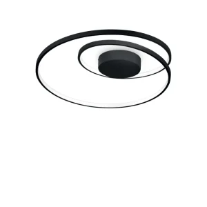Griestu lampa 269412 OZ PL ON-OFF NERO 3000K