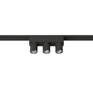 Z3025-6.36.30.BK "BEAM" 6W SPOT TRIPLE BLACK 48V for magnetic system LITE