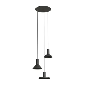 Piekaramā lampa 10905 HERMANOS III BLACK