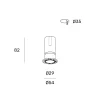 Z09858-7.36.30.BK "EVO TR" Trimless MINI spot light 7W BLACK Gaismas ķermenis