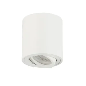 9011503 White Aluminium Ceiling IP20 Led GU10 max 10W Bulb Excluded D:8 H:8.4 cm