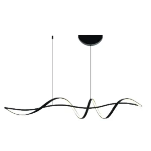 Piekaramā lampa Famous linear 2 P2 BK