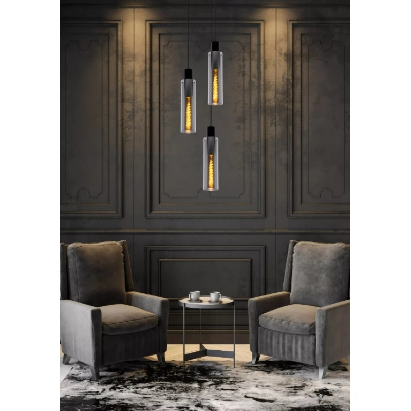 Piekaramā lampa ORLANDO Smoke Grey
