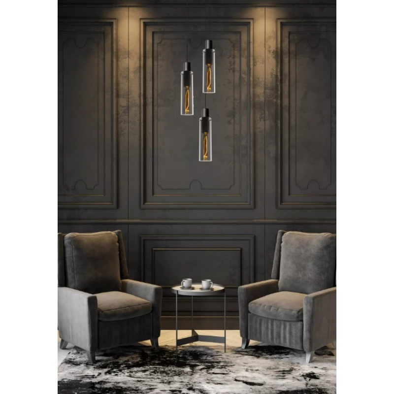 Piekaramā lampa ORLANDO Smoke Grey