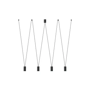 Piekaramā lampa 7822 MORE EYE IV BLACK