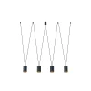 Piekaramā lampa 7814 MORE TONE IV BLACK/GOLD