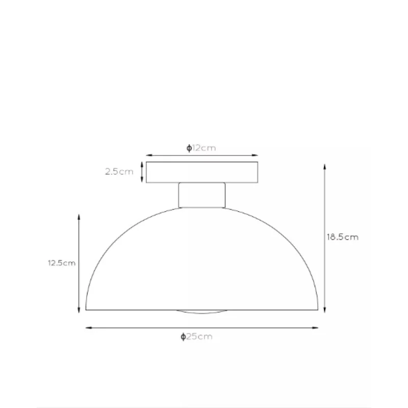 Griestu lampa SIEMON Black