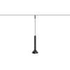 Z1062-3.24.30.BK "DROP CONIC" 3W CONE SUSPENDED BLACK 24V for magnetic system MICRO Gaismas ķermenis