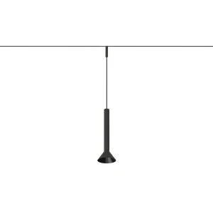 Z1062-3.24.30.BK "DROP CONIC" 3W CONE SUSPENDED BLACK 24V for magnetic system MICRO Gaismas ķermenis