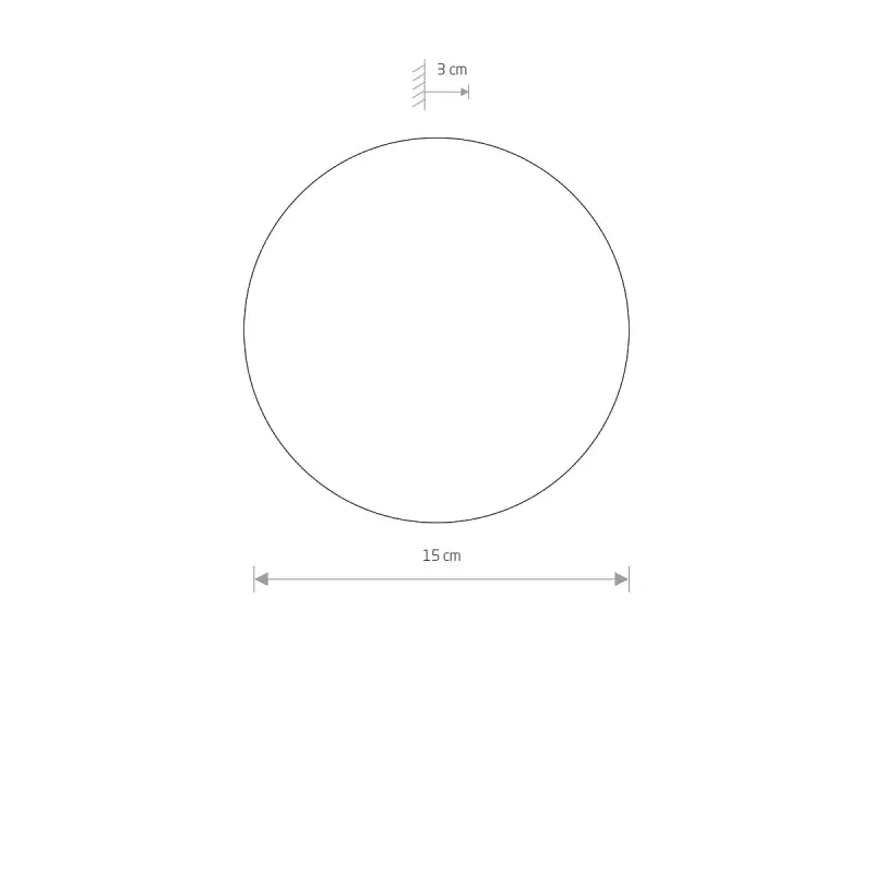 Sienas lampa 10315 RING LED CHOCOLATE S