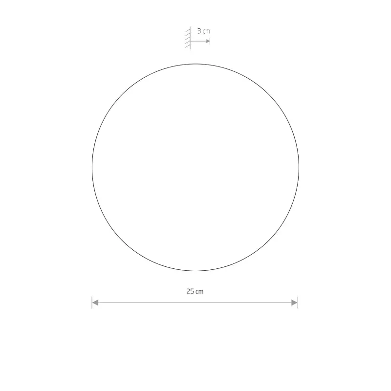 Sienas lampa 10347 RING LED COPPER M