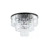 Griestu lampa 7627 CRISTAL BLACK M