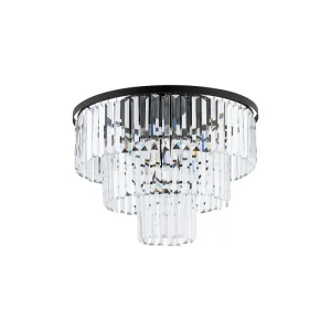 Griestu lampa 7627 CRISTAL BLACK M