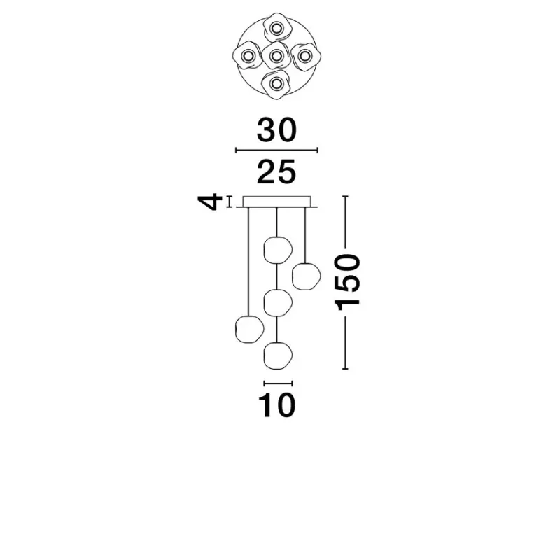 Piekaramā lampa 9511012 IFOS