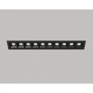 Z08736-20.45.30.BK "LOOM R 10" 20W RECESSED LENSE BLACK 3000K Gaismas ķermenis