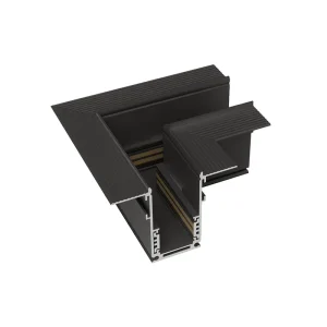 Z2000-48.TR.HC.BK HORIZONTAL CORNER TRIMLESS BLACK for magnetic system EDGE