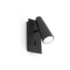 Sienas lampa LAO LED Black 1L