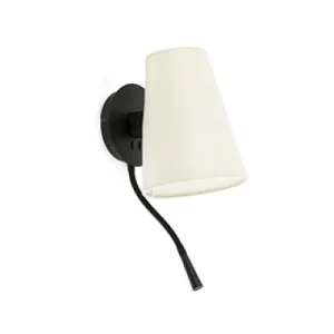 Sienas lampa LUPE Black-Beige