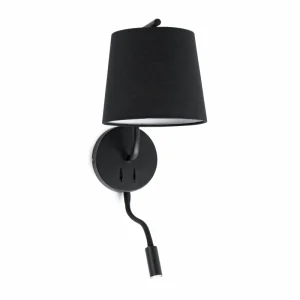 Sienas lampa BERNI Black
