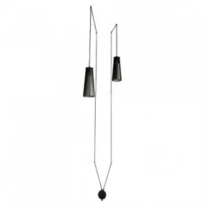 Pirkaramā lampa 9263 DOVER BLACK II KINKIET KABEL