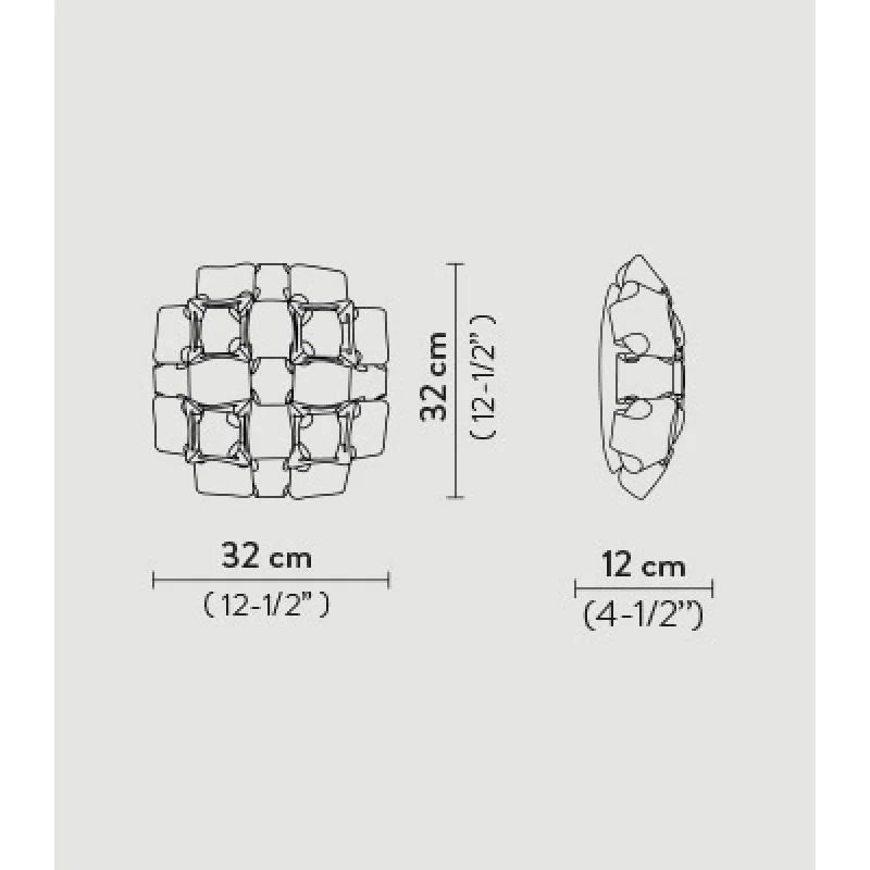 Sienas lampa MIDA Ø 32 cm