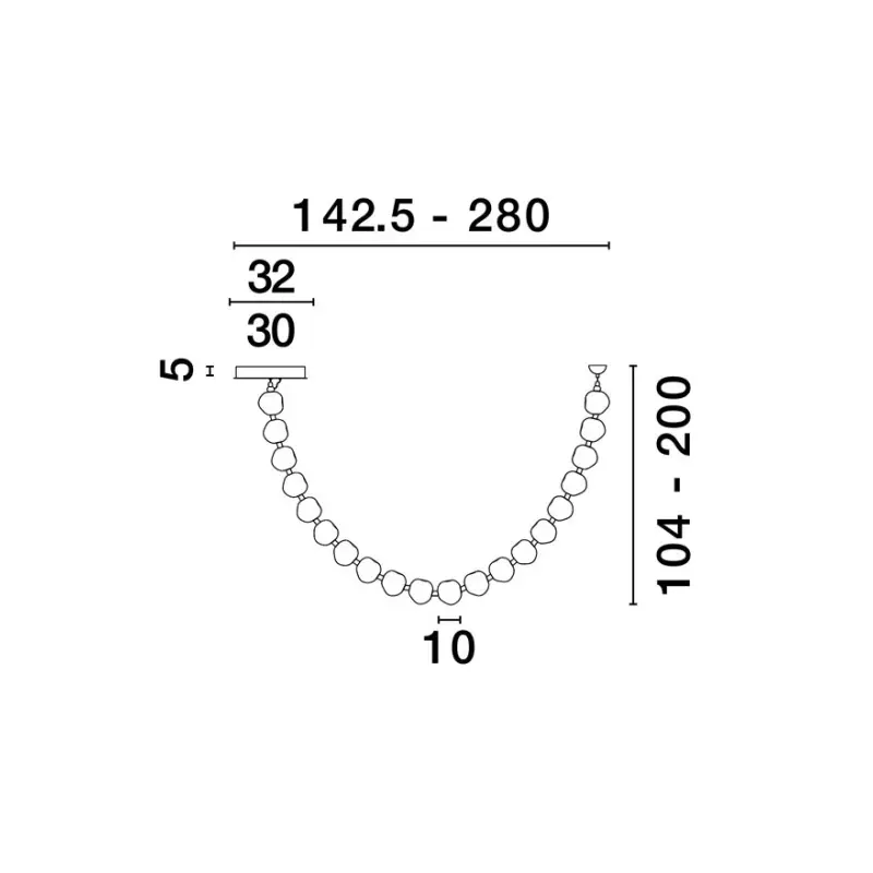 Piekaramā lampa 9186812 IFOS