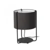 Galda lampa DRUM Black-Grey