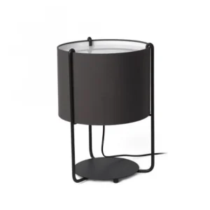 Galda lampa DRUM Black-Grey