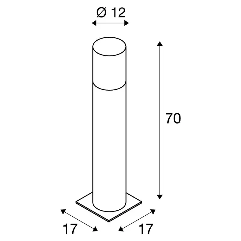 Dārza lampa LISENNE POLE 70 cm