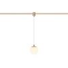 Z4065-5.OP.30.BR "GLOW WIRE" 5W OPAL BALL SUSPENDED BRASS 48V magnetic system LUMA Gaismas ķermenis