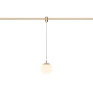 Z4065-5.OP.30.BR "GLOW WIRE" 5W OPAL BALL SUSPENDED BRASS 48V magnetic system LUMA Gaismas ķermenis